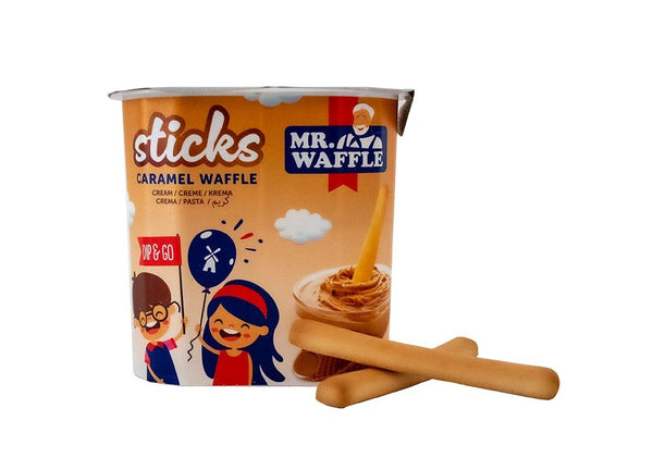 Wholesale Caramel Wafer Sticks with Cream Cup (Dip & Go) - 1 Case - 96 Packs - Aladdin Business