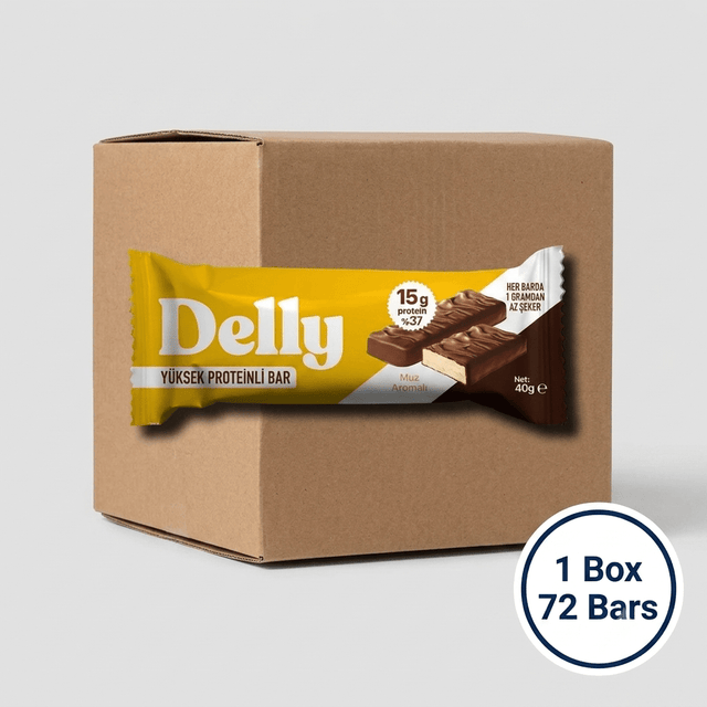 Wholesale High Protein Bar - Banana Flavour - 1 Case - 72 Bars - Aladdin Business