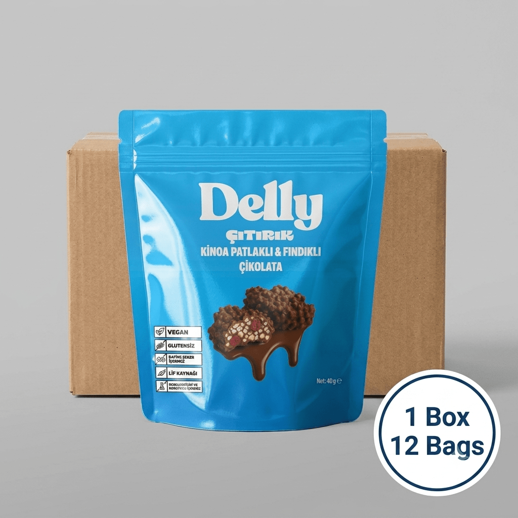 Wholesale Sugar-Free Crispy Chocolate with Quinoa Puff & Hazelnuts - 1 Case - 12 Bags - Aladdin Business