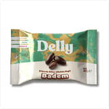 Wholesale Sugar-Free Dark Chocolate Covered Almonds - 1 Case - 48 Packs - Aladdin Business