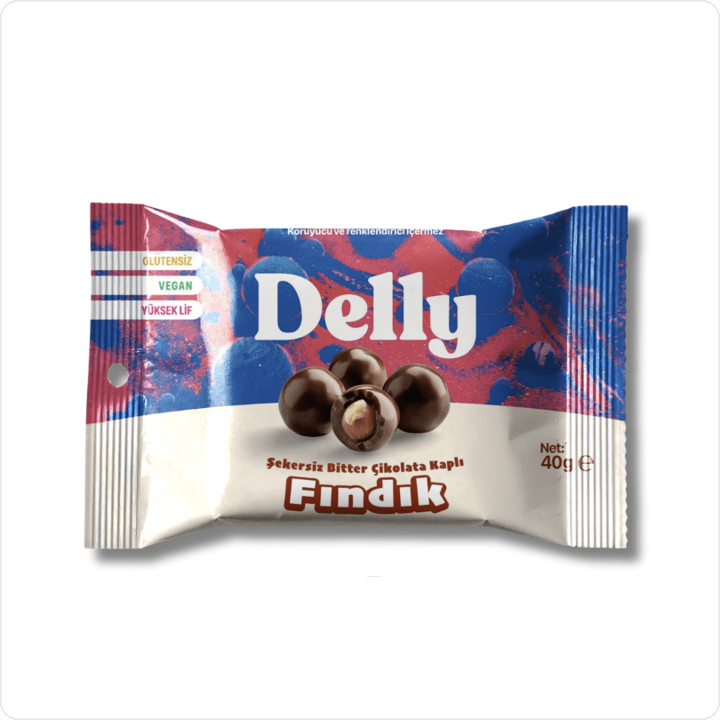 Wholesale Sugar-Free Dark Chocolate Covered Hazelnuts - 1 Case - 48 Packs - Aladdin Business