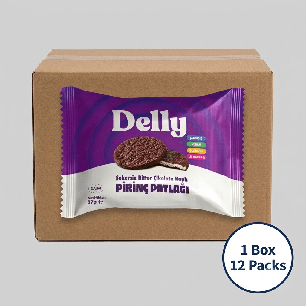 Wholesale Sugar-Free Dark Chocolate Covered Rice Cakes - 1 Case - 12 Packs - Aladdin Business
