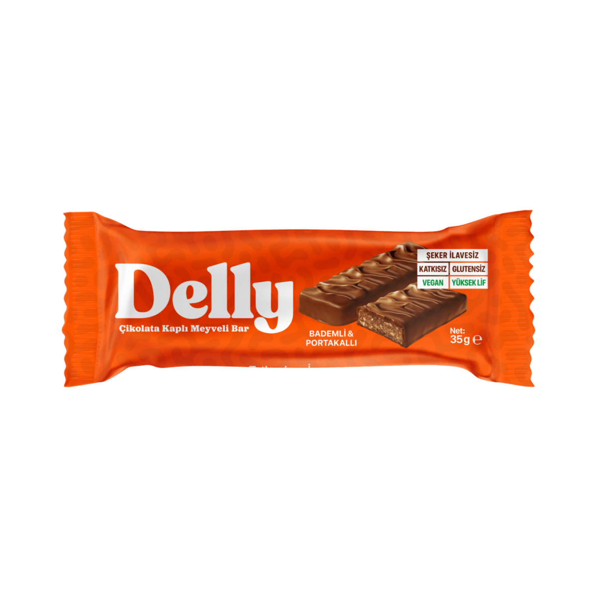 Wholesale Vegan Chocolate Covered Fruit Bar - Almond & Orange - 1 Case - 72 Packs - Aladdin Business