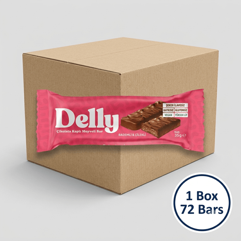 Wholesale Vegan Chocolate Covered Fruit Bar - Almond & Strawberry - 1 Case - 72 Bars - Aladdin Business