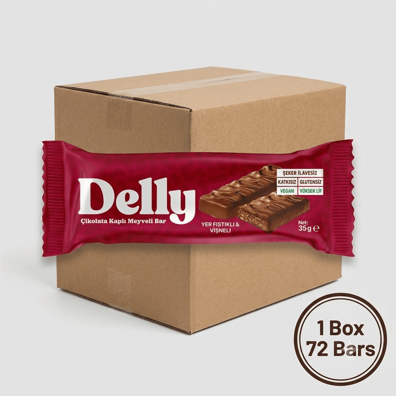 Wholesale Vegan Chocolate Covered Fruit Bar - Peanut & Sourcherry - 1 Case - 72 Bars - Aladdin Business
