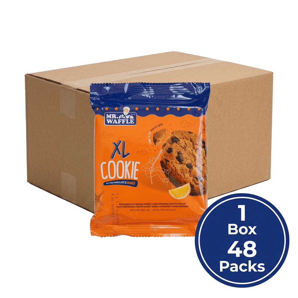 Wholesale XL Cookies - Orange & Bitter Chocolate - 1 Case - 48 Packs - Aladdin Business